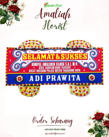 Papan Bunga Ucapan Selamat Curahnongko